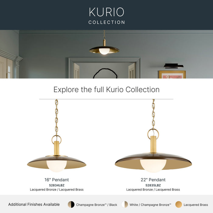 Myhouse Lighting Kichler - 52835LBZ - LED Pendant - Kurio - Lacquered Bronze