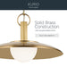 Myhouse Lighting Kichler - 52835LBR - LED Pendant - Kurio - Lacquered Brass