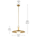 Myhouse Lighting Kichler - 52835LBR - LED Pendant - Kurio - Lacquered Brass