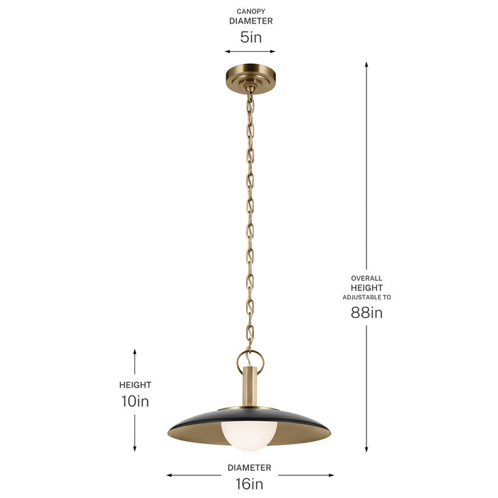 Myhouse Lighting Kichler - 52834BK - LED Pendant - Kurio - Black