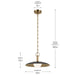 Myhouse Lighting Kichler - 52834BK - LED Pendant - Kurio - Black