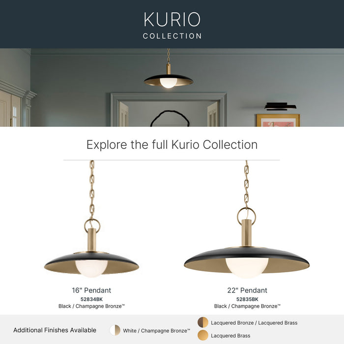 Myhouse Lighting Kichler - 52834BK - LED Pendant - Kurio - Black