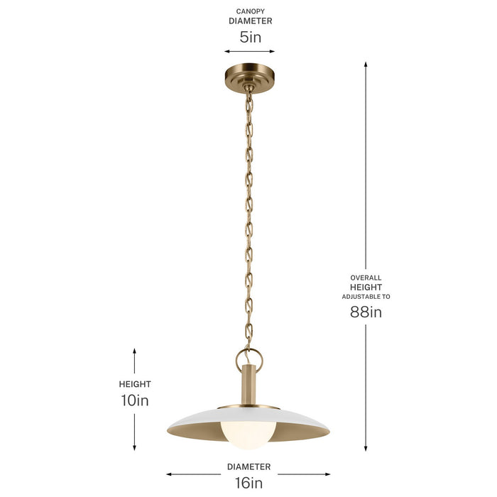 Myhouse Lighting Kichler - 52834WH - LED Pendant - Kurio - White
