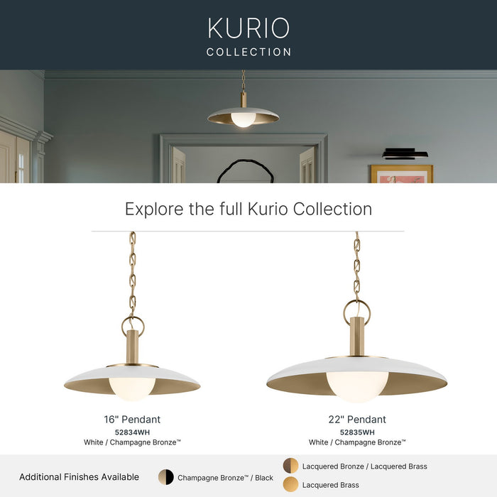 Myhouse Lighting Kichler - 52834WH - LED Pendant - Kurio - White