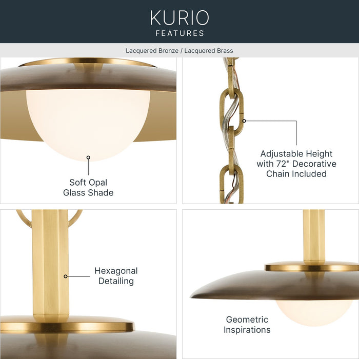 Myhouse Lighting Kichler - 52834LBZ - LED Pendant - Kurio - Lacquered Bronze