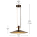 Myhouse Lighting Kichler - 52833LBZLED - LED Pendant - Tenon - Lacquered Bronze