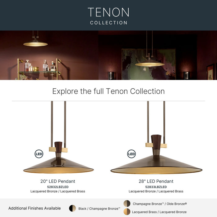Myhouse Lighting Kichler - 52833LBZLED - LED Pendant - Tenon - Lacquered Bronze