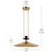Myhouse Lighting Kichler - 52833LBRLED - LED Pendant - Tenon - Lacquered Brass
