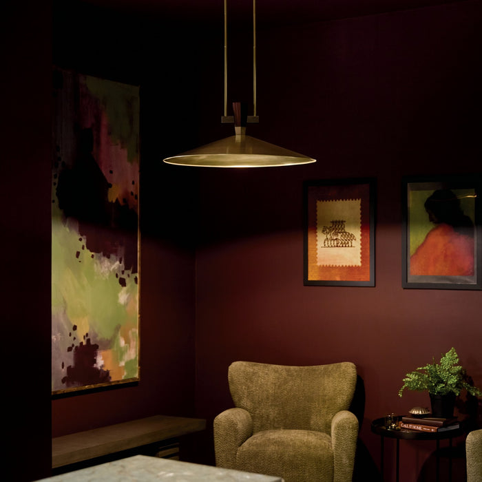 Myhouse Lighting Kichler - 52833LBRLED - LED Pendant - Tenon - Lacquered Brass