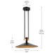 Myhouse Lighting Kichler - 52832BKLED - LED Pendant - Tenon - Black