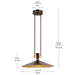 Myhouse Lighting Kichler - 52832LBZLED - LED Pendant - Tenon - Lacquered Bronze