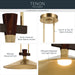 Myhouse Lighting Kichler - 52832LBRLED - LED Pendant - Tenon - Lacquered Brass