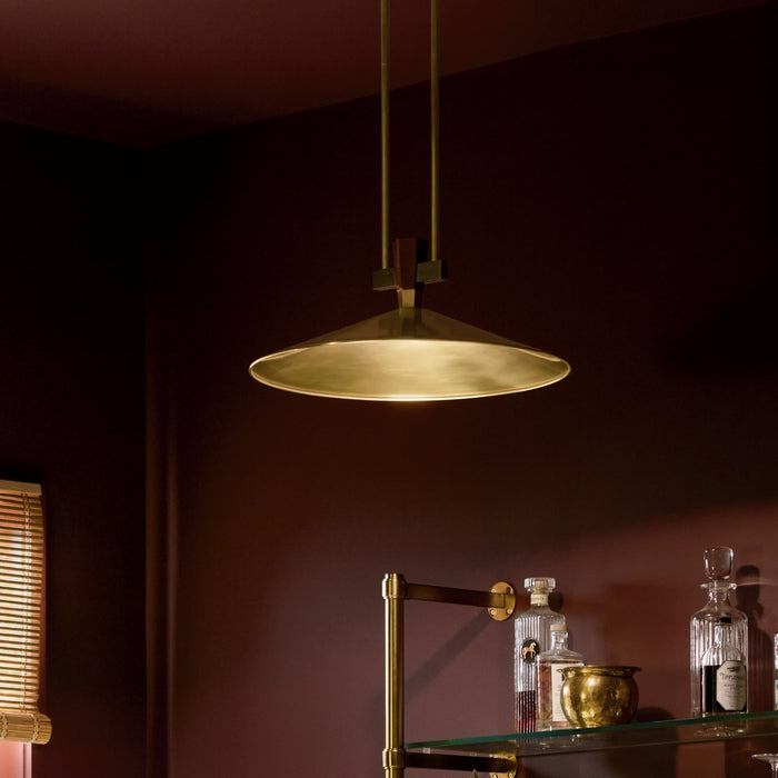 Myhouse Lighting Kichler - 52832LBRLED - LED Pendant - Tenon - Lacquered Brass