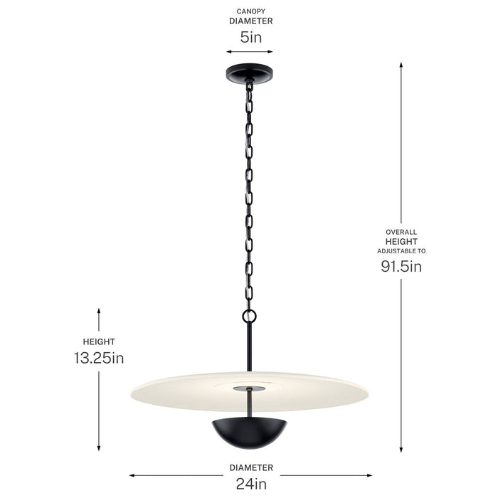 Myhouse Lighting Kichler - 52829BKLED - LED Pendant - Mikale - Black