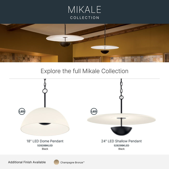 Myhouse Lighting Kichler - 52829BKLED - LED Pendant - Mikale - Black