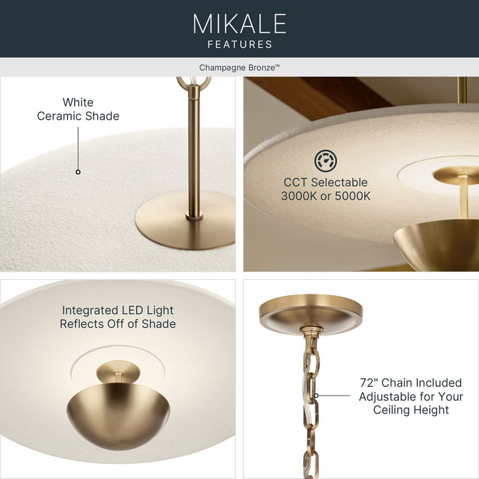 Myhouse Lighting Kichler - 52829CPZLED - LED Pendant - Mikale - Champagne Bronze