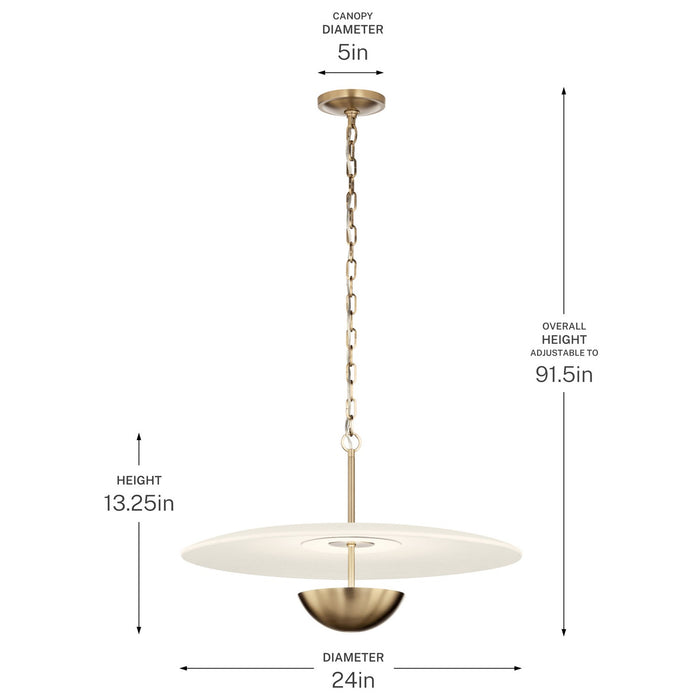 Myhouse Lighting Kichler - 52829CPZLED - LED Pendant - Mikale - Champagne Bronze
