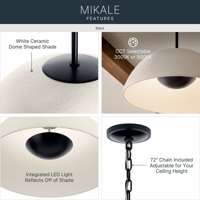 Myhouse Lighting Kichler - 52828BKLED - LED Pendant - Mikale - Black