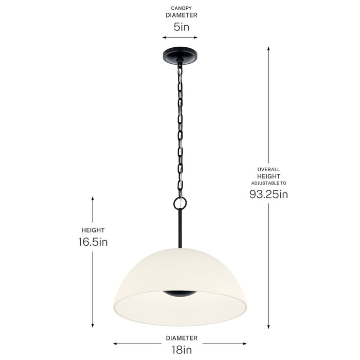 Myhouse Lighting Kichler - 52828BKLED - LED Pendant - Mikale - Black