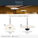 Myhouse Lighting Kichler - 52828BKLED - LED Pendant - Mikale - Black