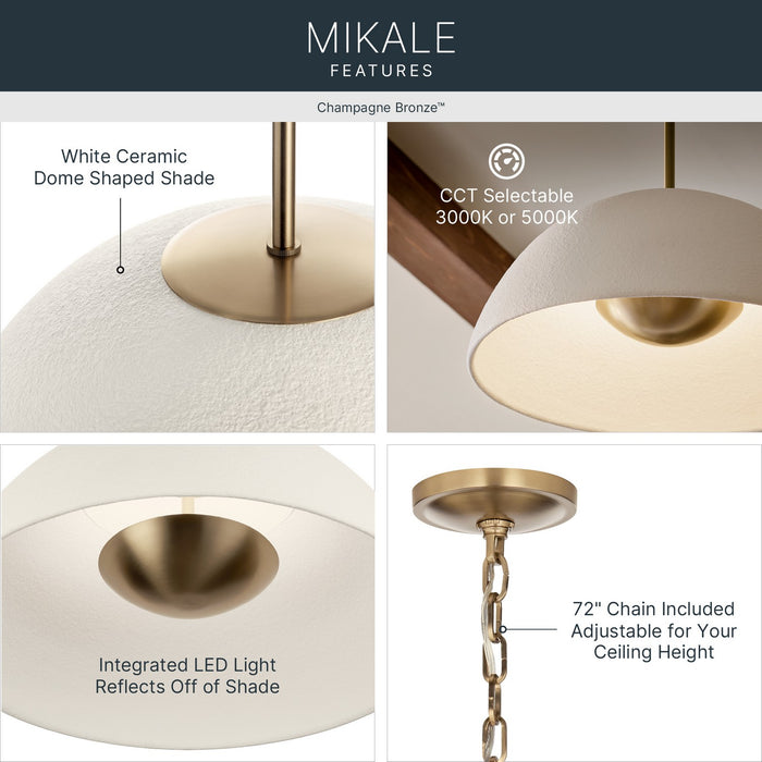 Myhouse Lighting Kichler - 52828CPZLED - LED Pendant - Mikale - Champagne Bronze