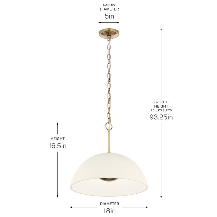 Myhouse Lighting Kichler - 52828CPZLED - LED Pendant - Mikale - Champagne Bronze