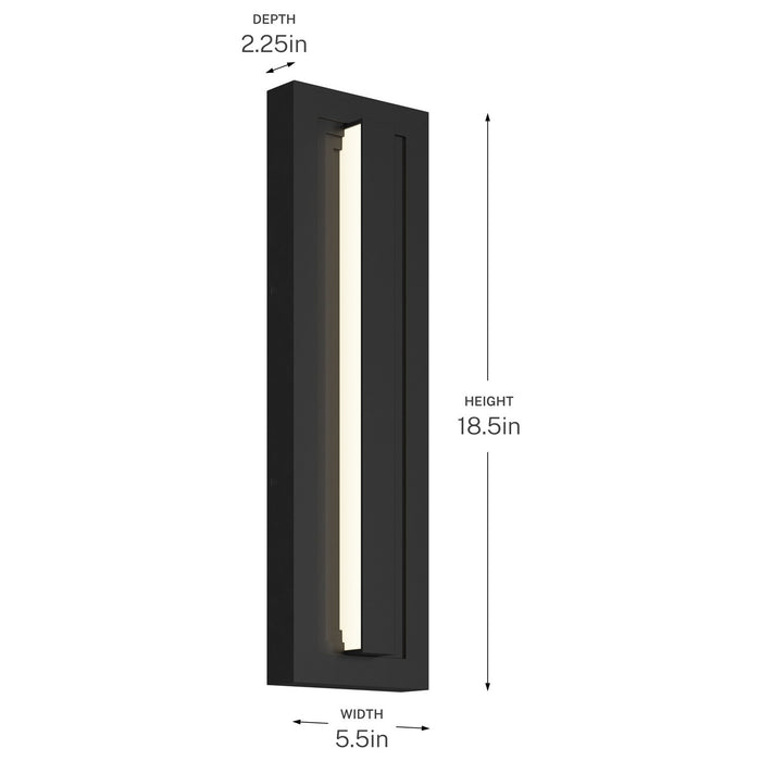 Myhouse Lighting Kichler - 59169BKLED - LED Outdoor Wall Mount - Arik - Black
