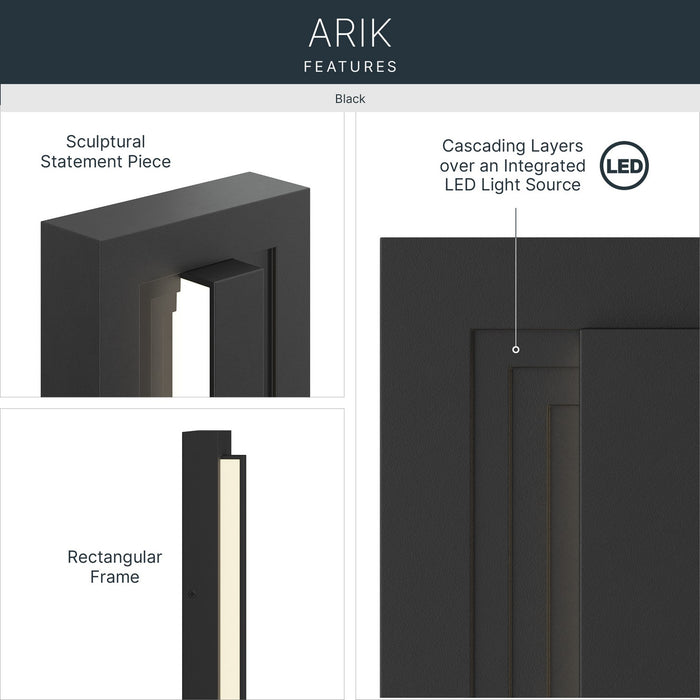 Myhouse Lighting Kichler - 59170BKLED - LED Outdoor Wall Mount - Arik - Black