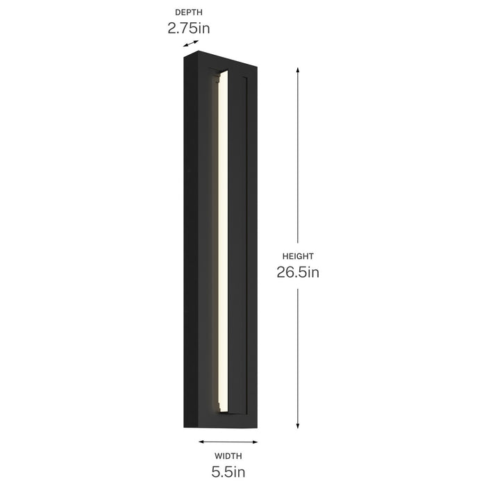 Myhouse Lighting Kichler - 59170BKLED - LED Outdoor Wall Mount - Arik - Black