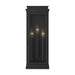 Myhouse Lighting Kichler - 59163BK - Three Light Outdoor Wall Mount - Lundon - Black