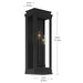 Myhouse Lighting Kichler - 59163BK - Three Light Outdoor Wall Mount - Lundon - Black