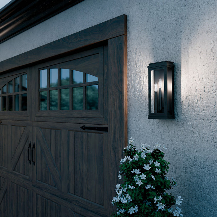 Myhouse Lighting Kichler - 59163BK - Three Light Outdoor Wall Mount - Lundon - Black