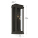 Myhouse Lighting Kichler - 59163OZ - Three Light Outdoor Wall Mount - Lundon - Olde Bronze