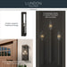 Myhouse Lighting Kichler - 59163OZ - Three Light Outdoor Wall Mount - Lundon - Olde Bronze