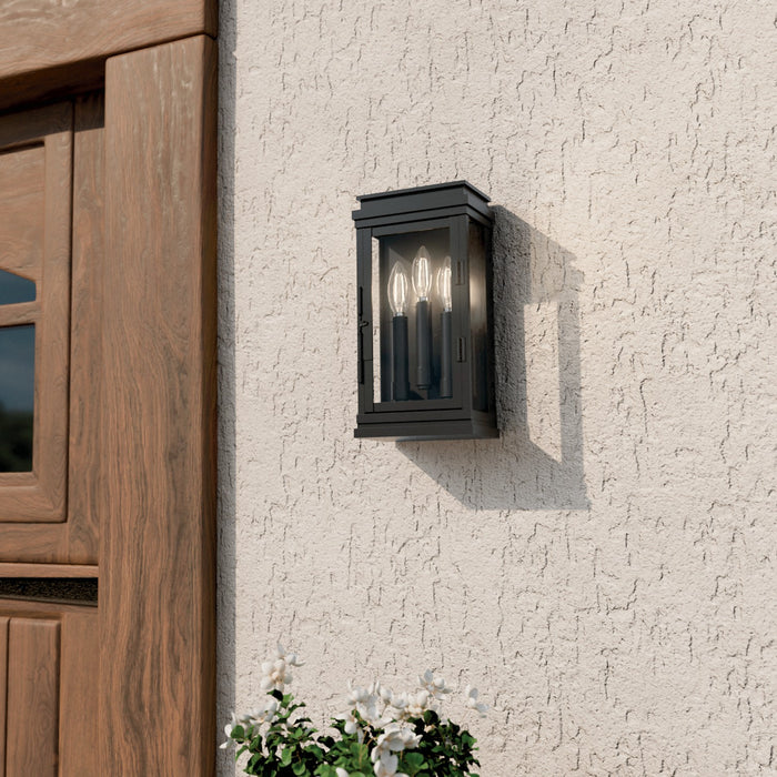 Myhouse Lighting Kichler - 59162BK - Three Light Outdoor Wall Mount - Lundon - Black