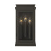 Myhouse Lighting Kichler - 59162OZ - Three Light Outdoor Wall Mount - Lundon - Olde Bronze