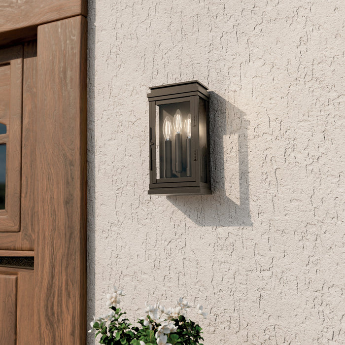 Myhouse Lighting Kichler - 59162OZ - Three Light Outdoor Wall Mount - Lundon - Olde Bronze