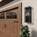 Myhouse Lighting Kichler - 59165BK - Three Light Outdoor Wall Mount - Lundon - Black