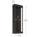 Myhouse Lighting Kichler - 59165OZ - Three Light Outdoor Wall Mount - Lundon - Olde Bronze