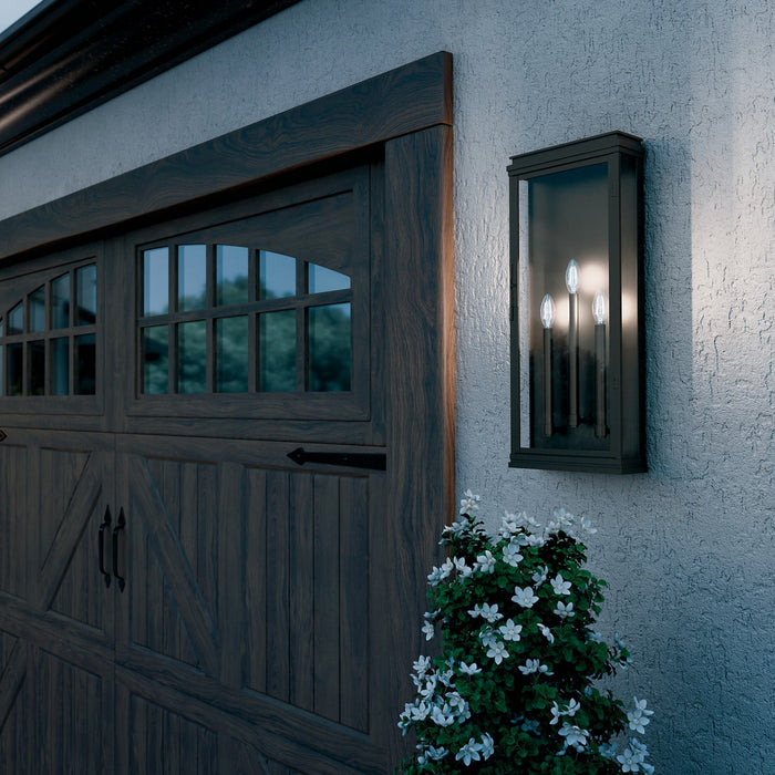 Myhouse Lighting Kichler - 59165OZ - Three Light Outdoor Wall Mount - Lundon - Olde Bronze