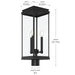 Myhouse Lighting Kichler - 59166BK - Three Light Outdoor Post Lantern - Lundon - Black