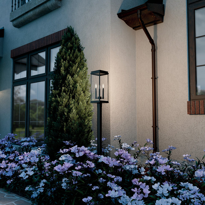 Myhouse Lighting Kichler - 59166BK - Three Light Outdoor Post Lantern - Lundon - Black