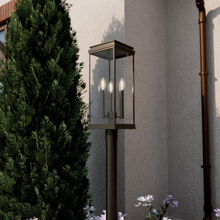 Myhouse Lighting Kichler - 59166OZ - Three Light Outdoor Post Lantern - Lundon - Olde Bronze