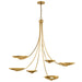 Myhouse Lighting Kichler - 52857LBR - Six Light Chandelier - Palmela - Lacquered Brass