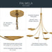 Myhouse Lighting Kichler - 52857LBR - Six Light Chandelier - Palmela - Lacquered Brass