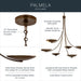 Myhouse Lighting Kichler - 52857LBRLBZ - Six Light Chandelier - Palmela - Lacquered Brass
