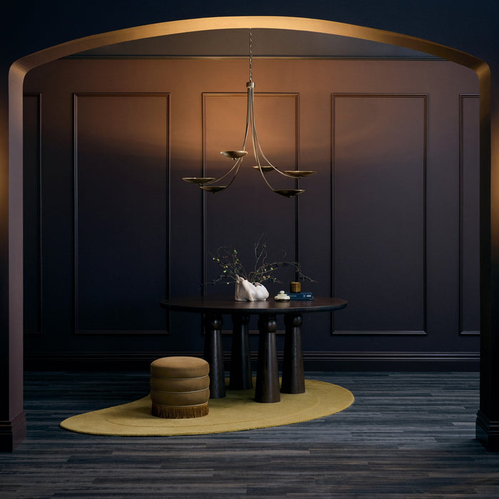 Myhouse Lighting Kichler - 52857LBRLBZ - Six Light Chandelier - Palmela - Lacquered Brass