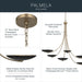 Myhouse Lighting Kichler - 52857CPZBK - Six Light Chandelier - Palmela - Champagne Bronze