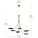Myhouse Lighting Kichler - 52857CPZBK - Six Light Chandelier - Palmela - Champagne Bronze