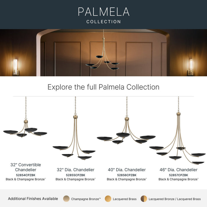 Myhouse Lighting Kichler - 52857CPZBK - Six Light Chandelier - Palmela - Champagne Bronze